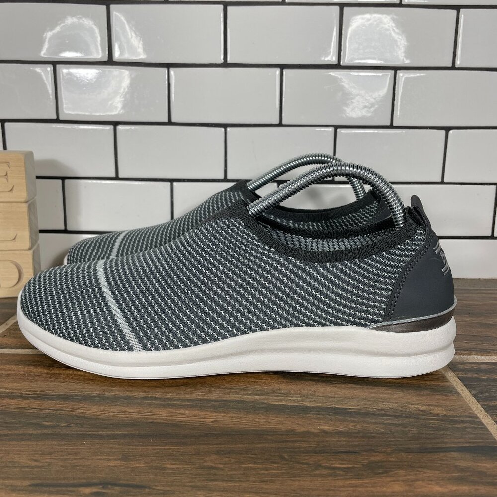 Skechers BOBS Phresher Home Stretch Shoes Womens Sz 10 Charcoal Slip On Sneakers